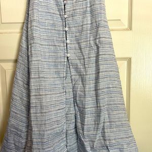 Pinstripe Linen Vest